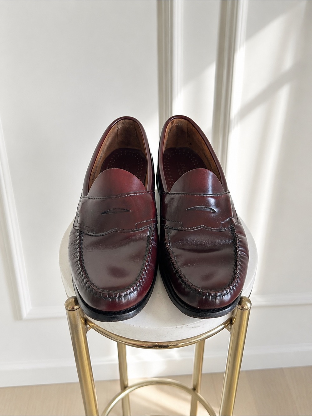 ⭐️SOLD Vintage G.H. Bass Weejuns Oxblood Leather Penny Loafers Men’s